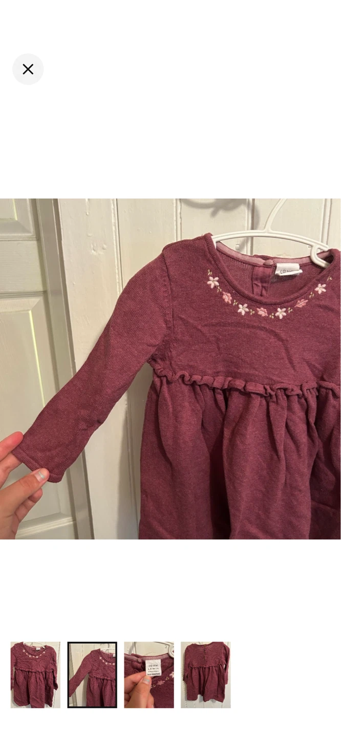 John Lewis & Partners Baby Dress - 9-12 Months - photo 2