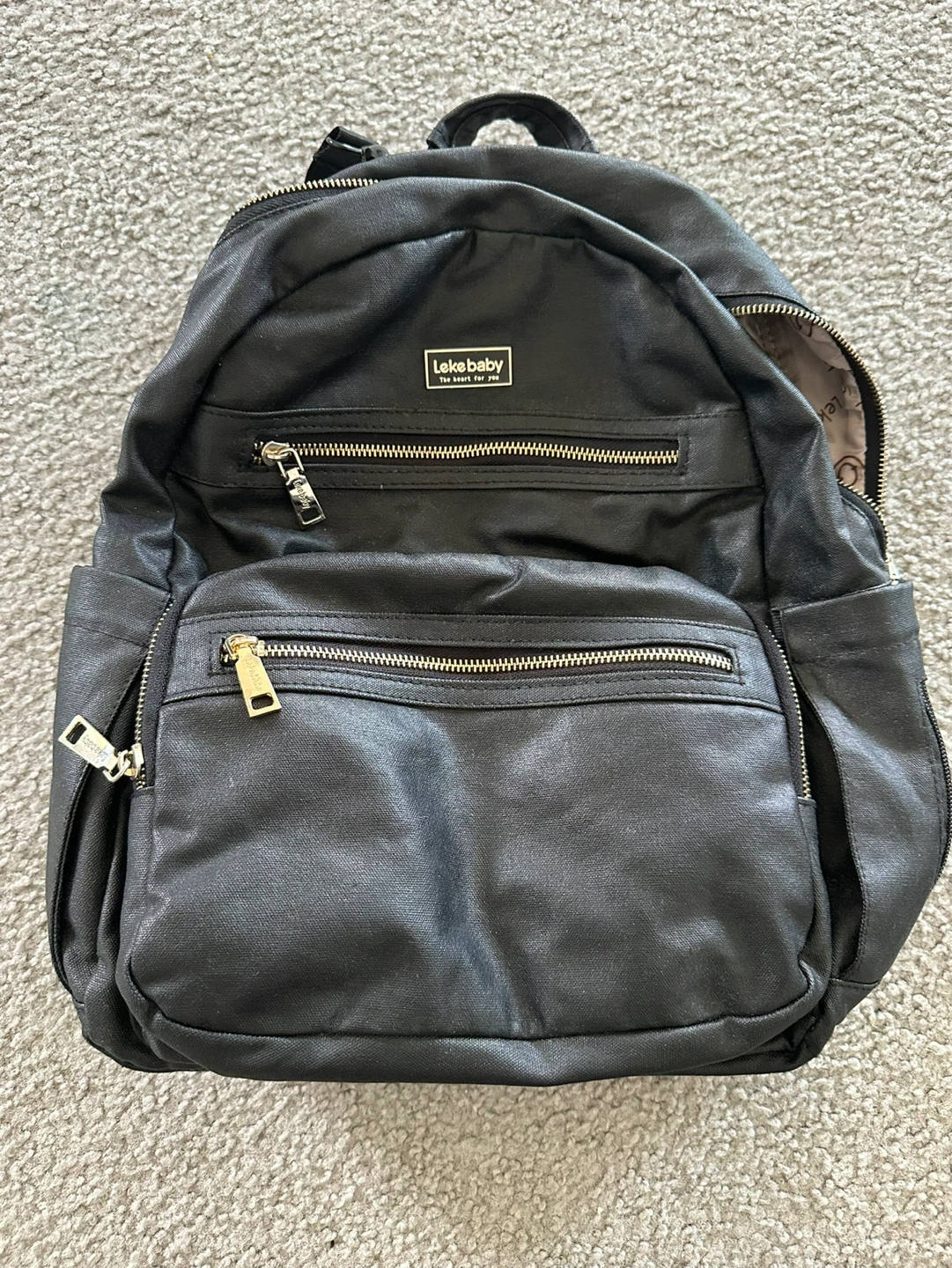 LekeBaby Black Backpack