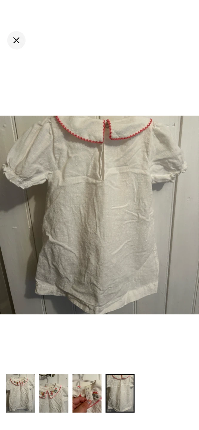 H&M Embroidered Collar Dress - 12 Months - photo 4