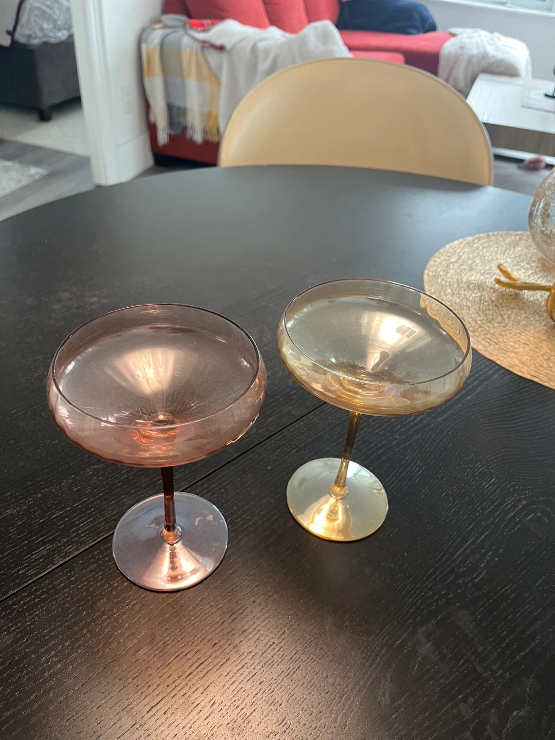 Set of 2 Coloured Coupe Glasses - photo 3