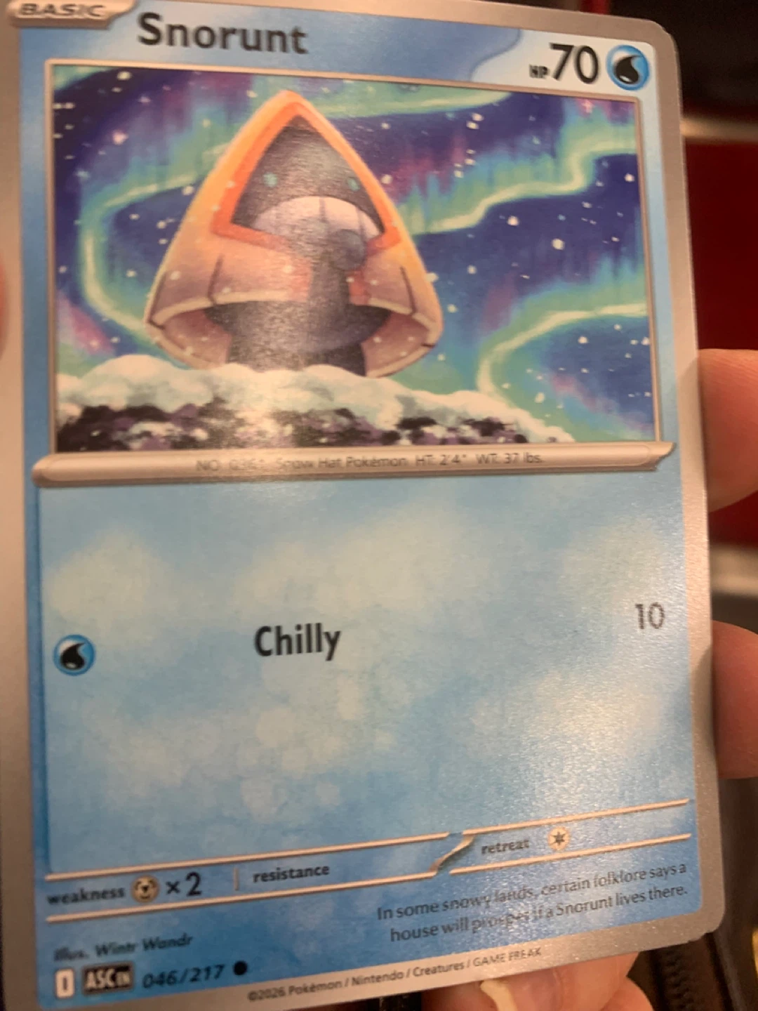 Pokemon Snorunt Trading Card 046/217
