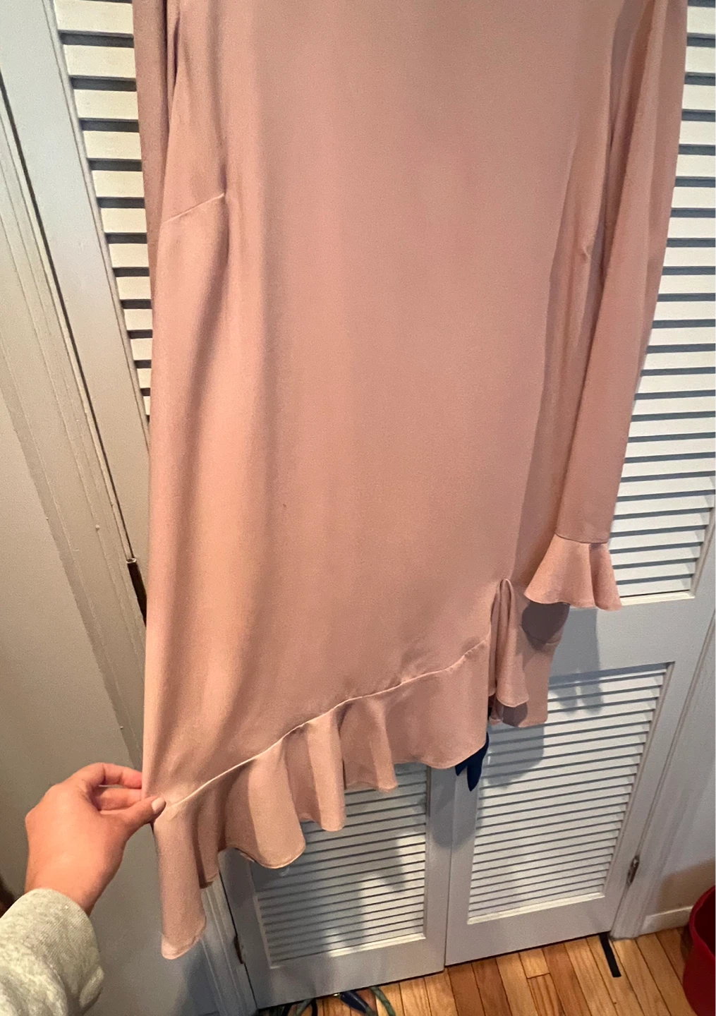 ASOS Pink Ruffle Sleeve Dress - US 14 - photo 2