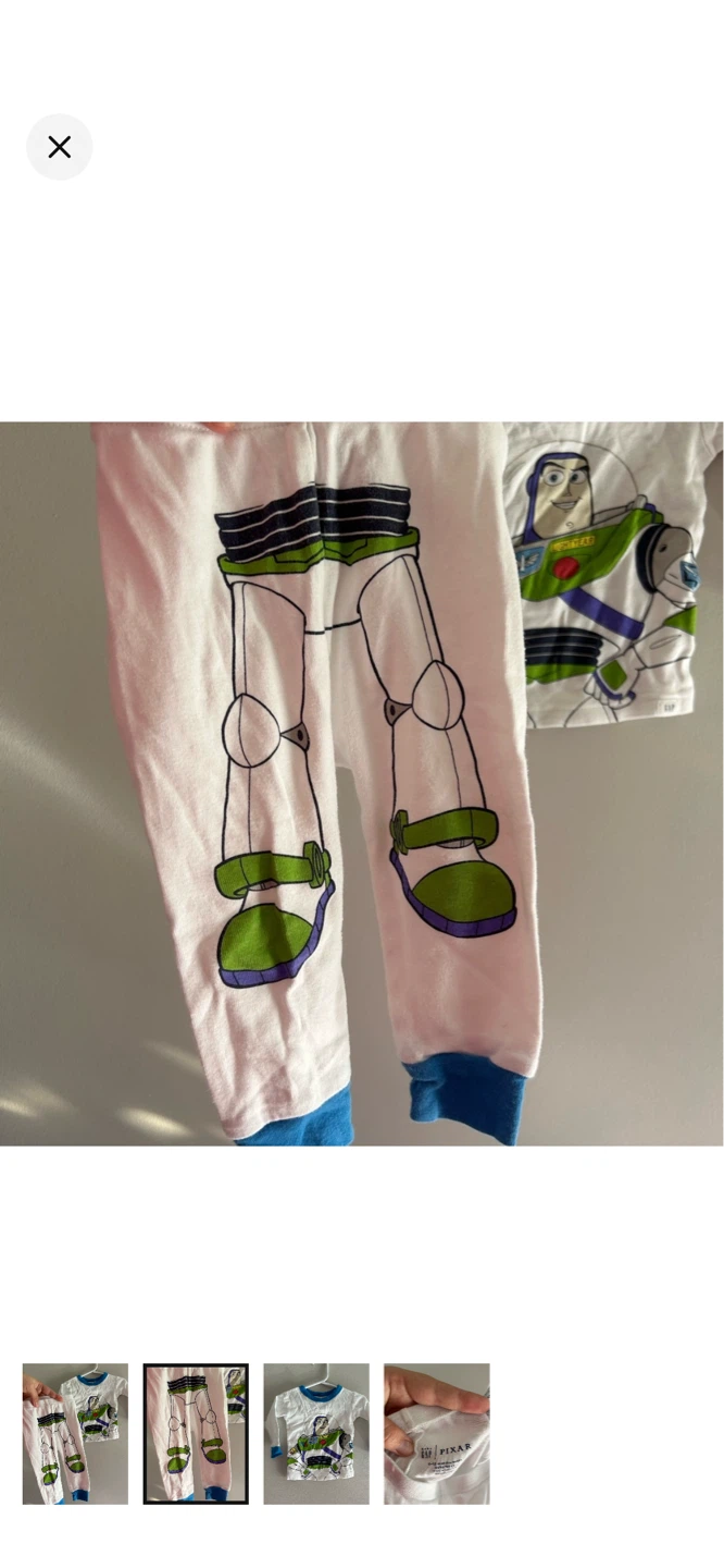 Baby Gap Pixar Buzz Lightyear Pajama Set 6-12 Months - photo 2