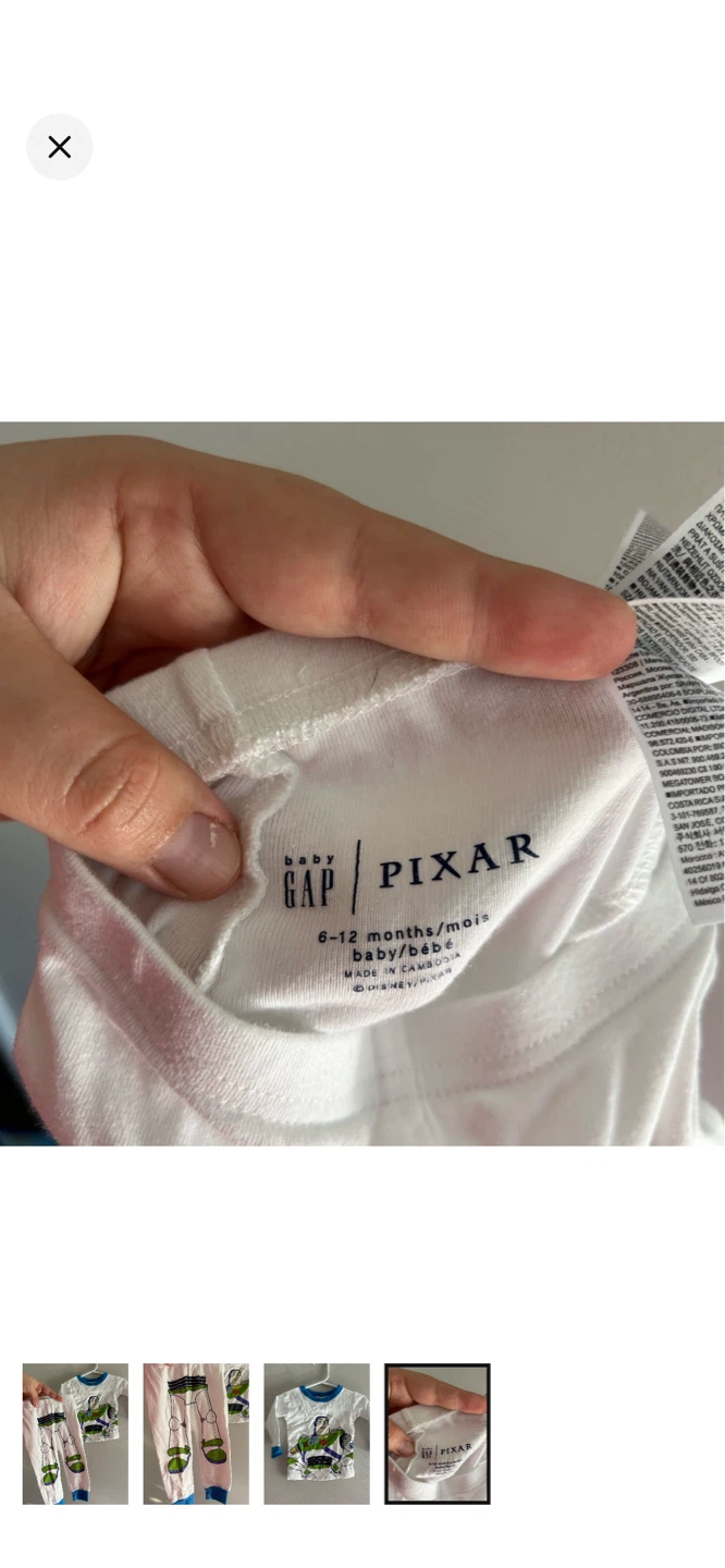 Baby Gap Pixar Buzz Lightyear Pajama Set 6-12 Months - photo 4