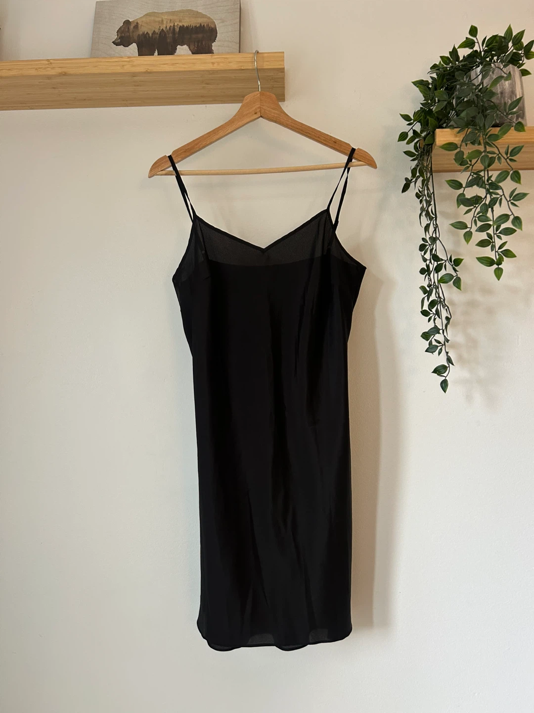 Black Camisole Slip Dress