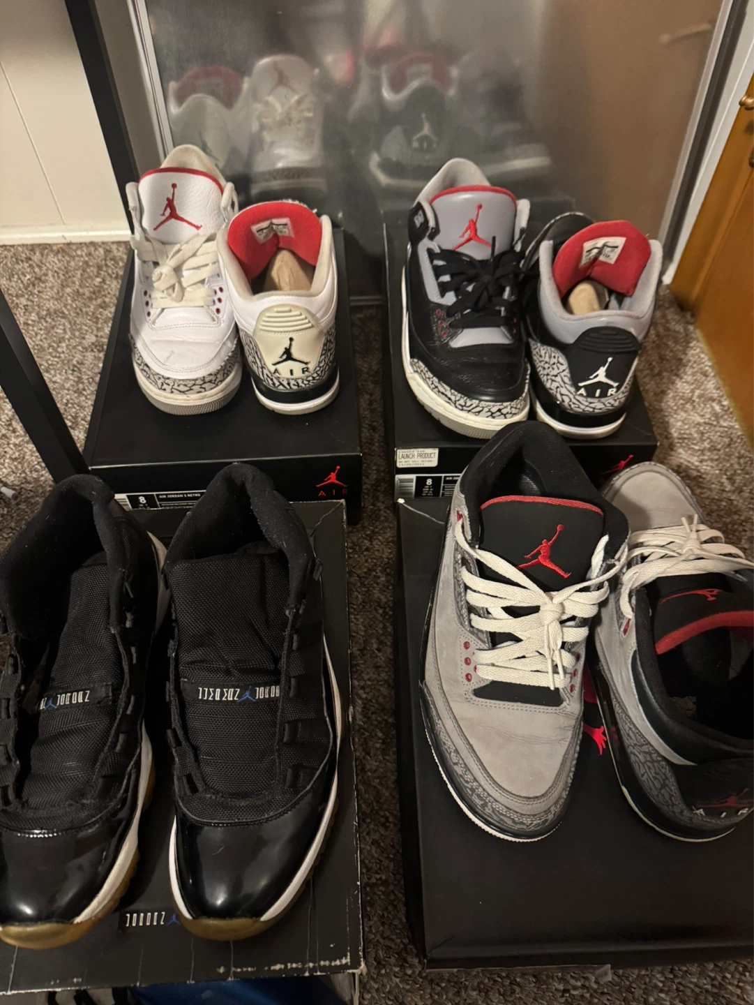 Air Jordan Retro Bundle – 4 Pairs – Vintage Releases (Size 8)