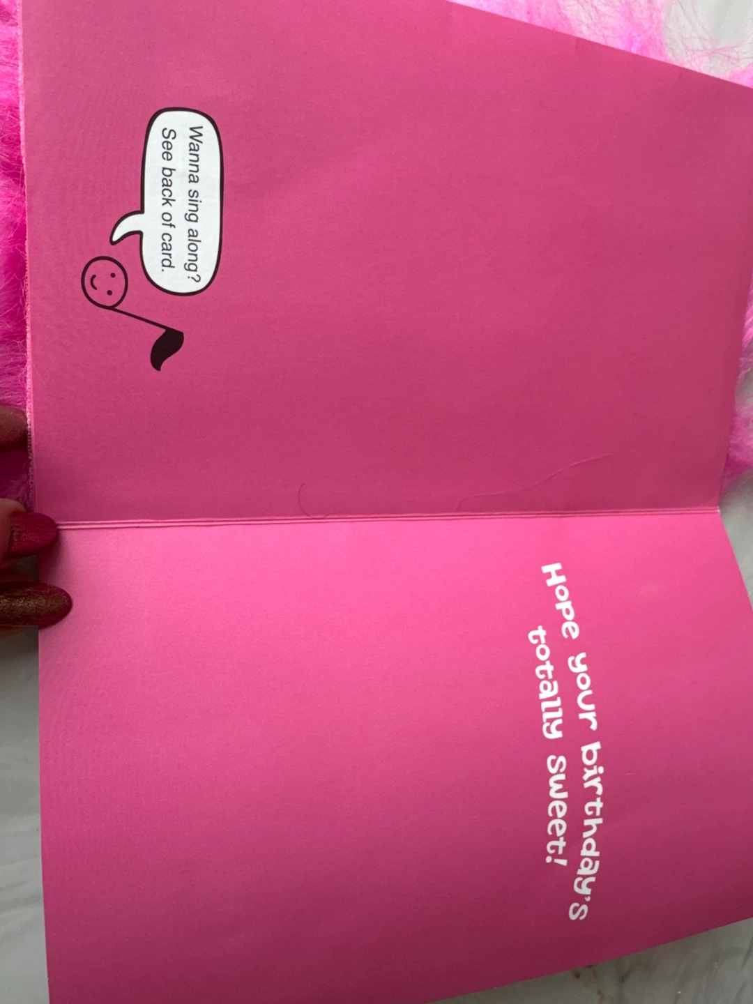 American Greetings "Warm Fuzzy Wishes" Birthday Card - photo 2