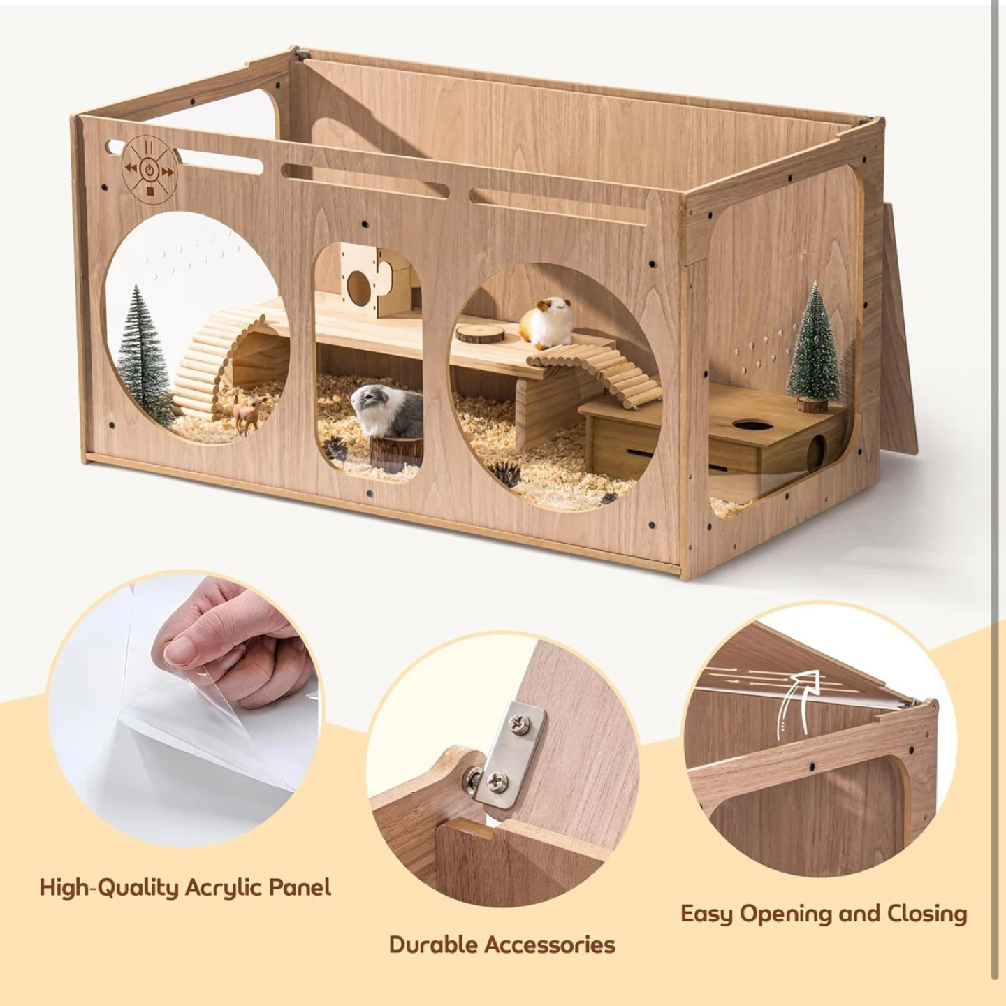Extra Large Hamster Cage, Wooden Large Hamster Cages - photo 5
