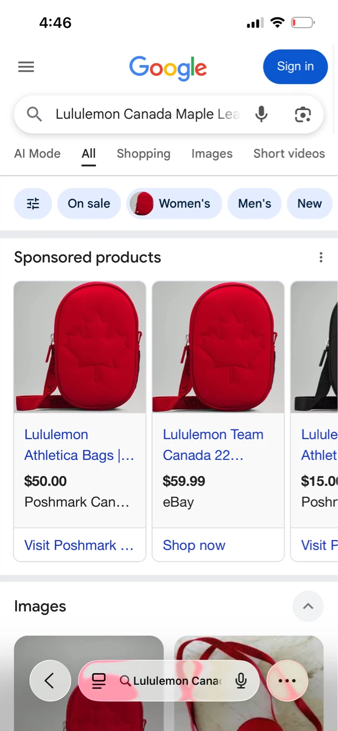 Lululemon Canada Maple Leaf Crossbody Bag - Red - photo 3
