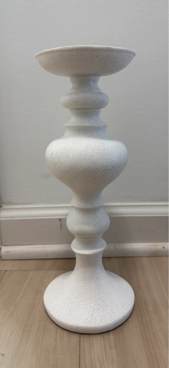Set of 3 White and Black Vases/Candle Holder - photo 2