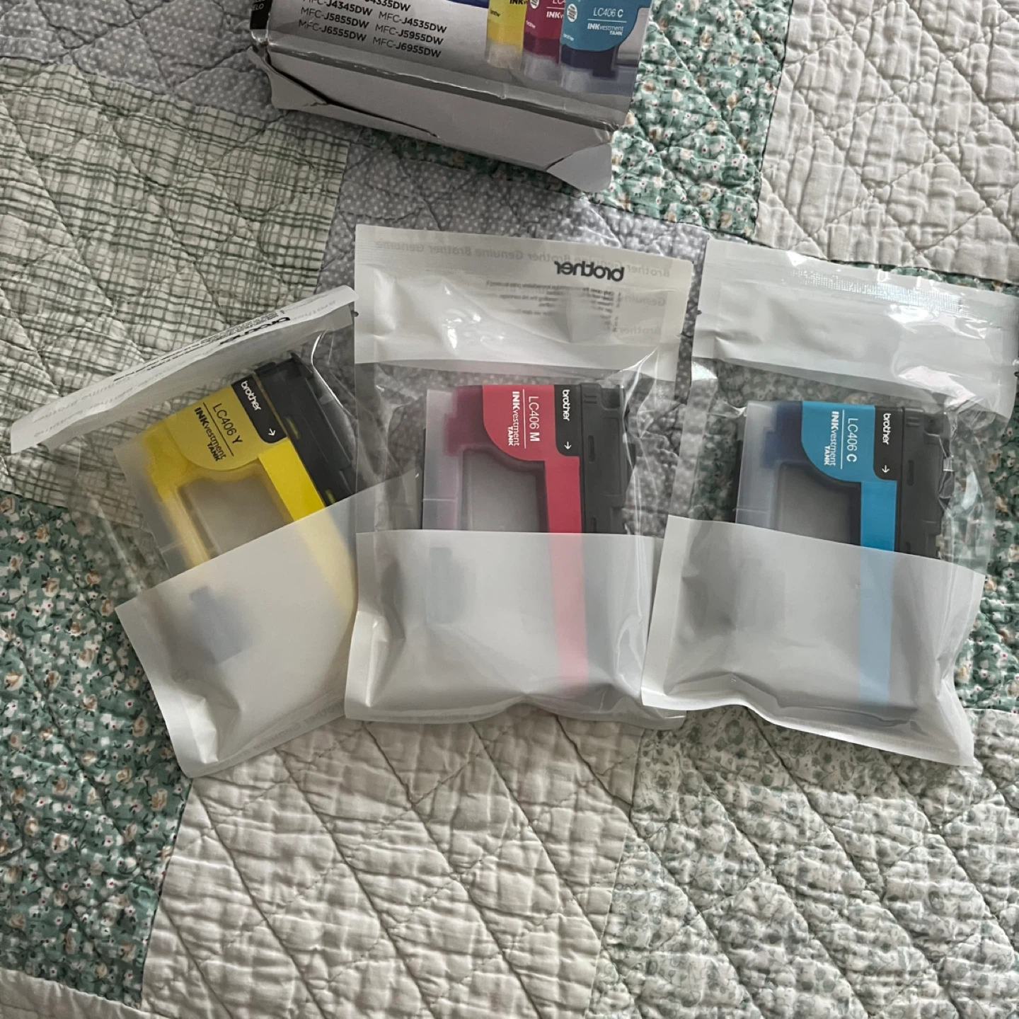 Brother LC406 Black, Cyan, Magenta, Yellow Ink Cartridges - photo 2