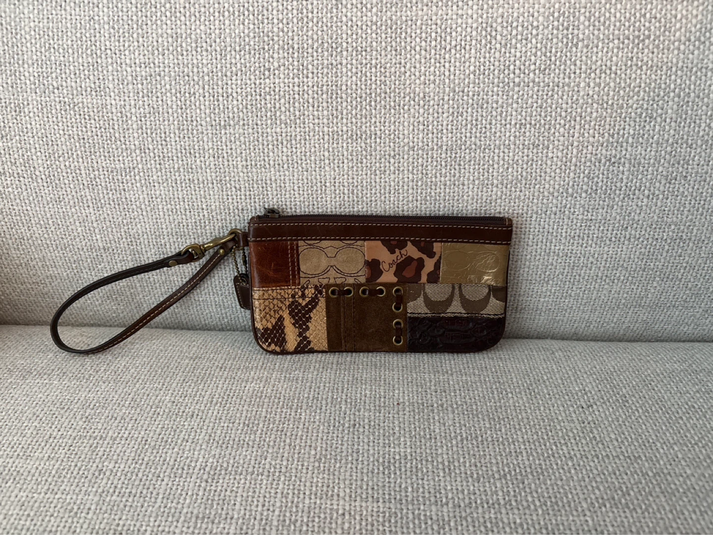 Coach Patchwork Wristlet
