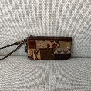 Coach Patchwork Wristlet