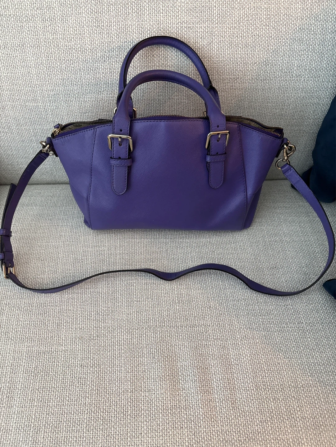 Kate Spade Purple Leather Satchel Handbag - photo 2