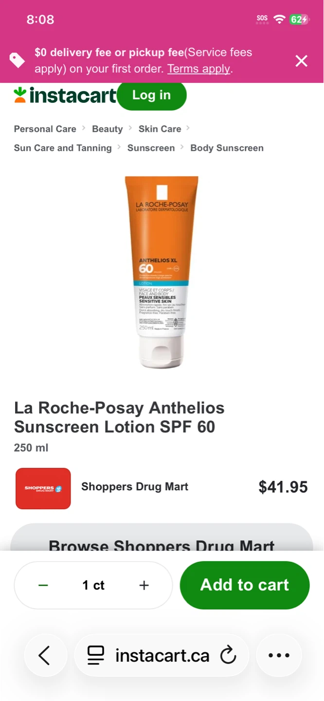 NEW SEALED  L Roche-Posay Gel-Cream SPF 60 Sunscreen 50ml