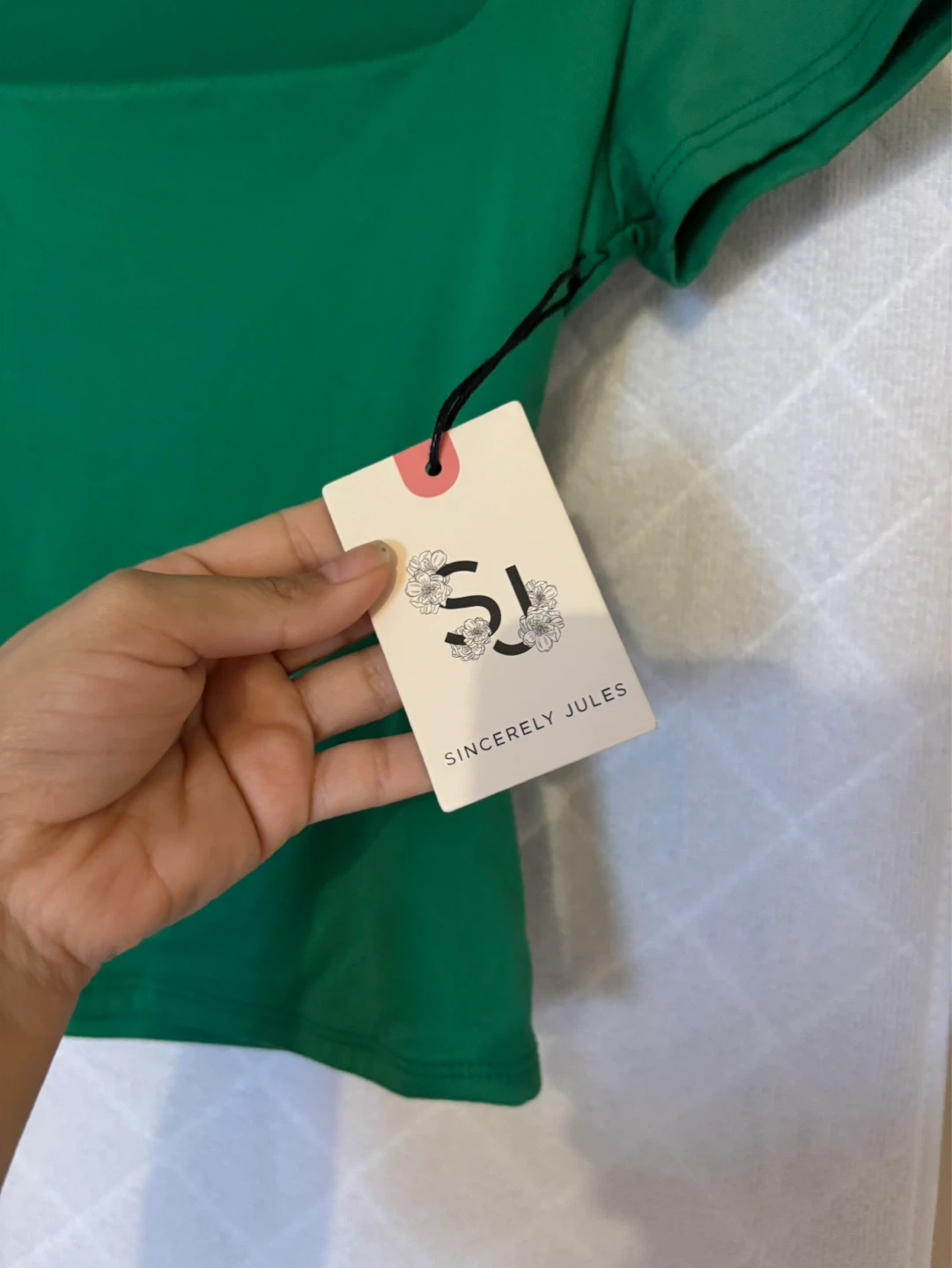 Sincerely Jules Green Square Neck Top - photo 5