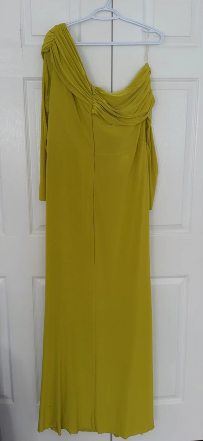 Women's One-Shoulder Ruched Embellished Maxi Dress - photo 2