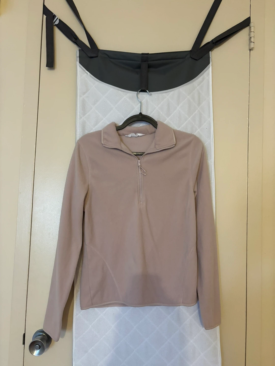 Light Pink Fleece 1/4 Zip Pullover