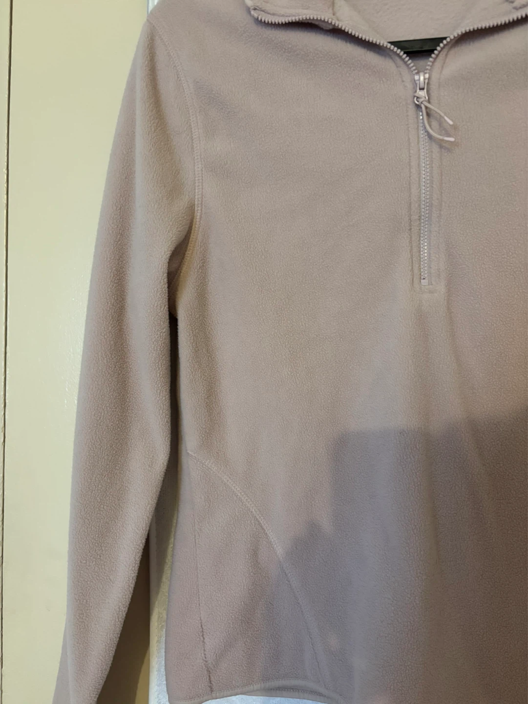 Light Pink Fleece 1/4 Zip Pullover - photo 2