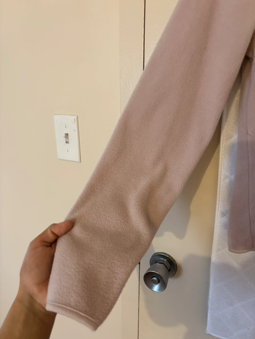 Light Pink Fleece 1/4 Zip Pullover - photo 3