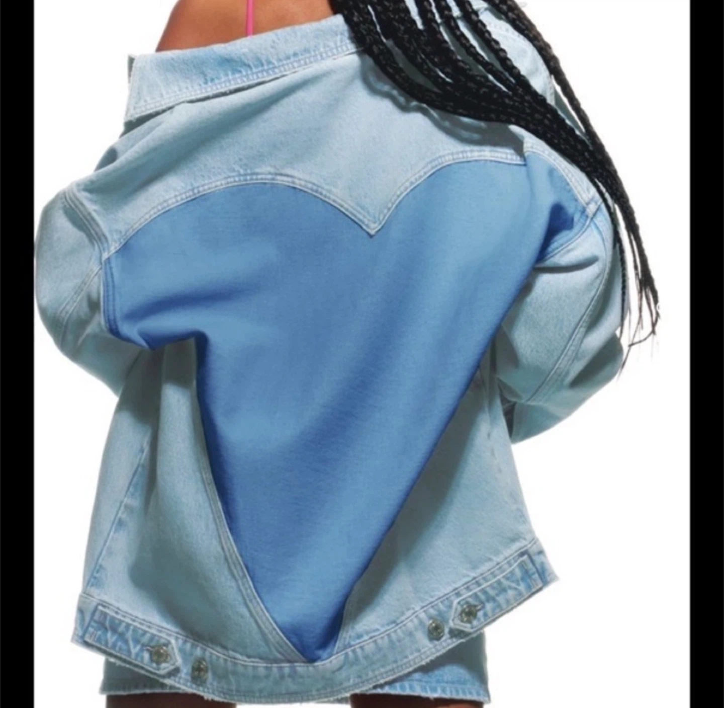 Zara Denim Heart Jacket M - L