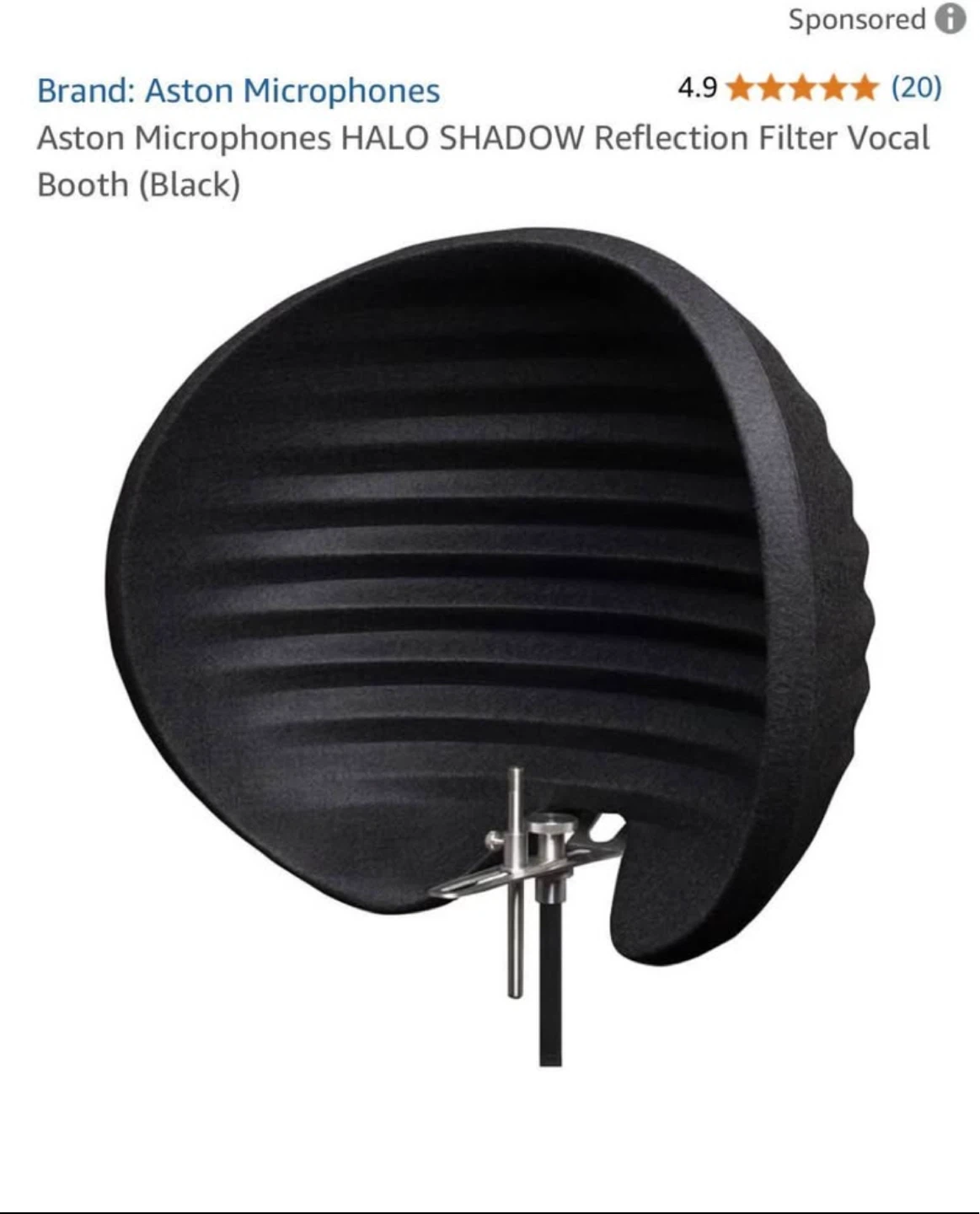 Aston Microphones Halo Shadow Reflection Filter