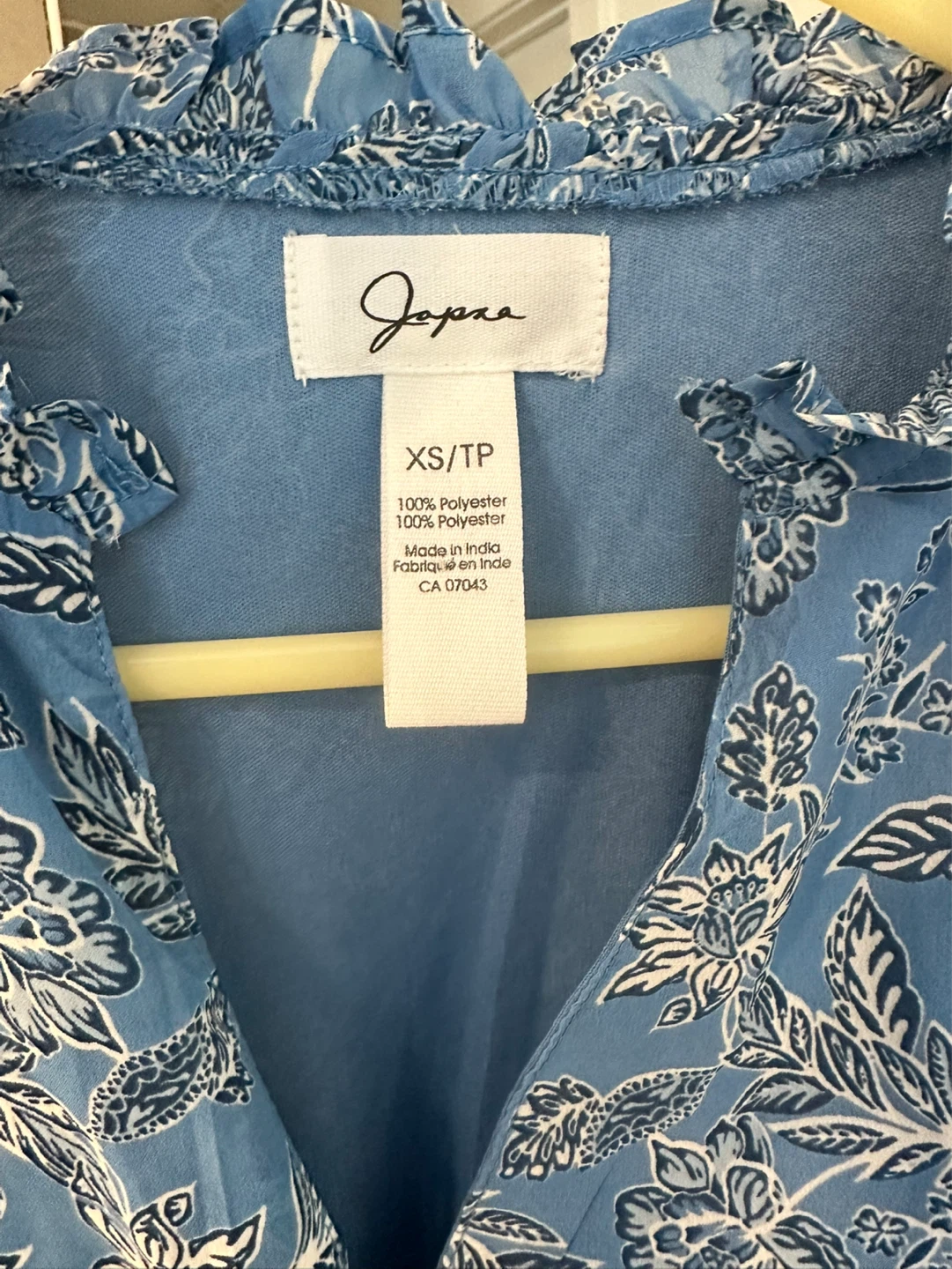 Jopae Blue Floral Print Dress XS/TP - photo 3