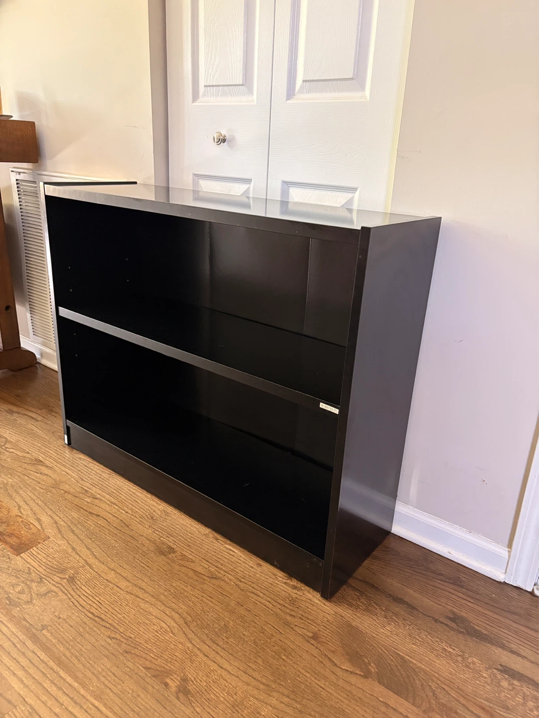Black 2-Shelf Bookcase