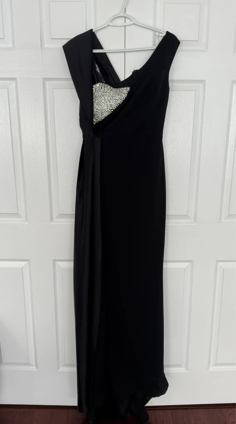 Black Formal Gown with Embellishment