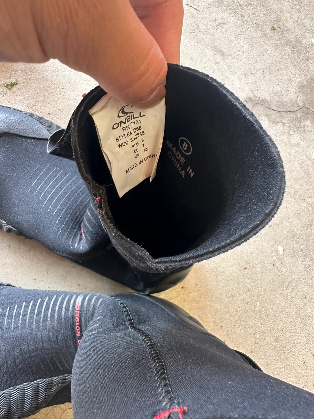 O'Neill Neoprene Water Boots - Size 8 - photo 3