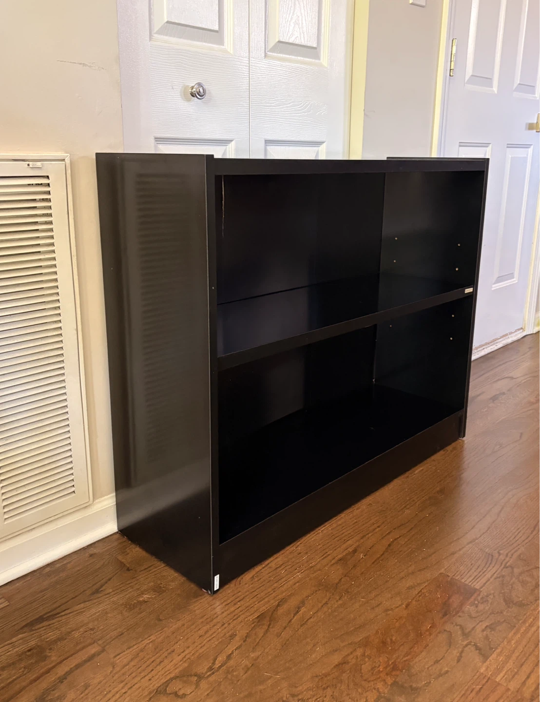 Black 2-Shelf Bookcase - photo 2