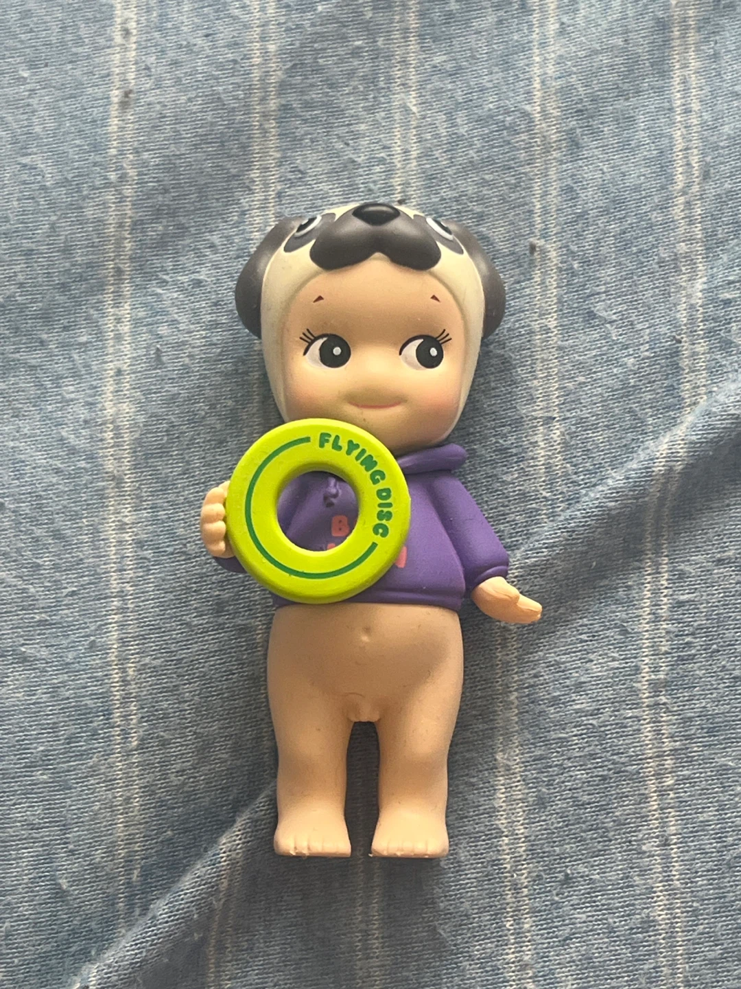 Sonny Angel Pug Dog Flying Disc Figure
