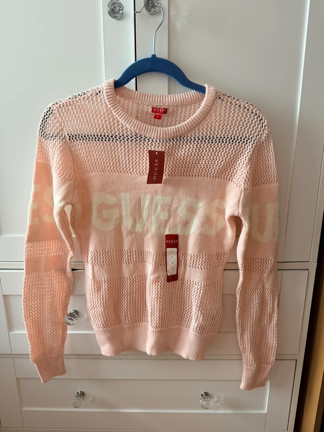 Guess Women's Pink Sweater - Size S