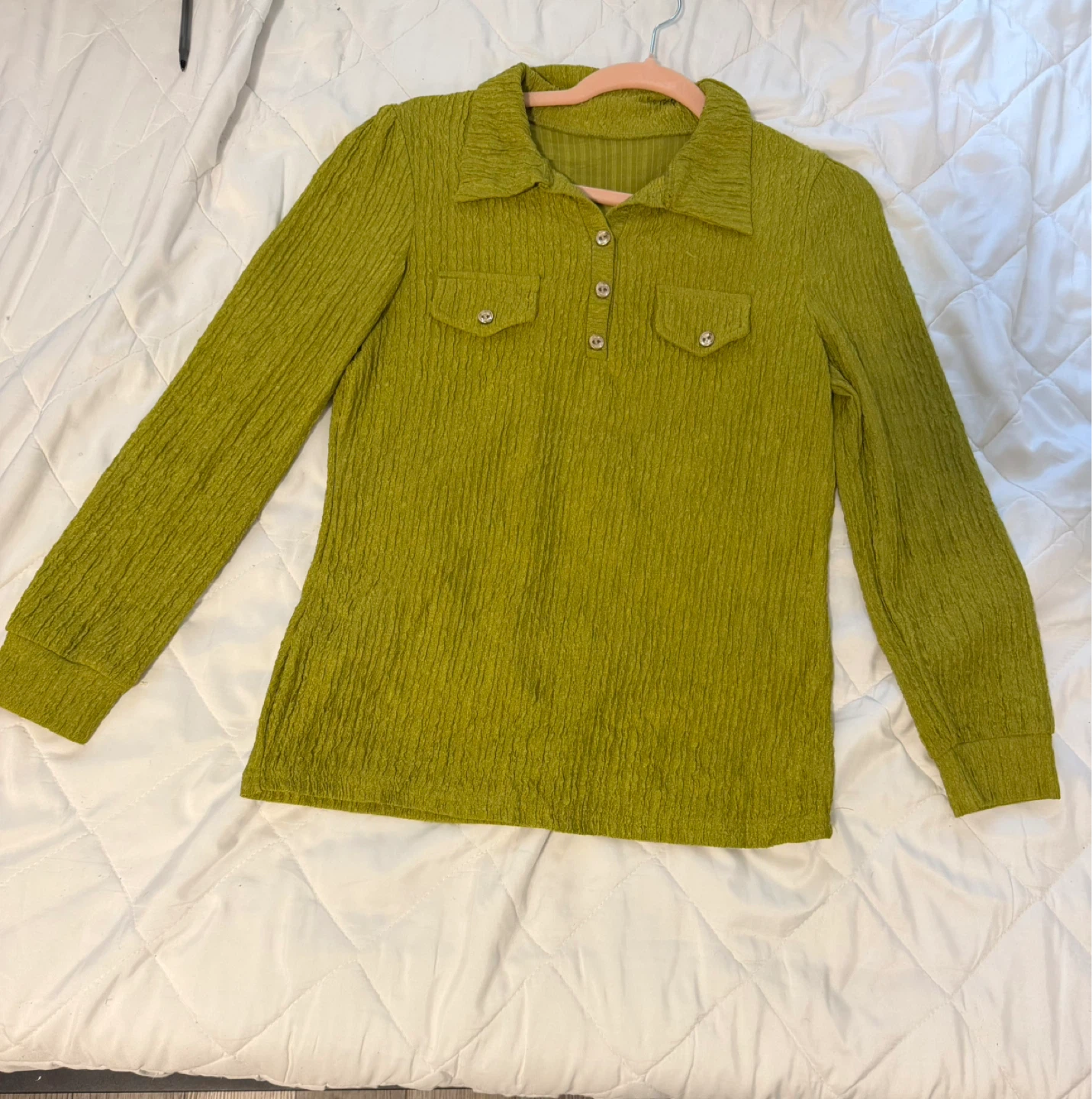 Women's Textured Long Sleeve Top