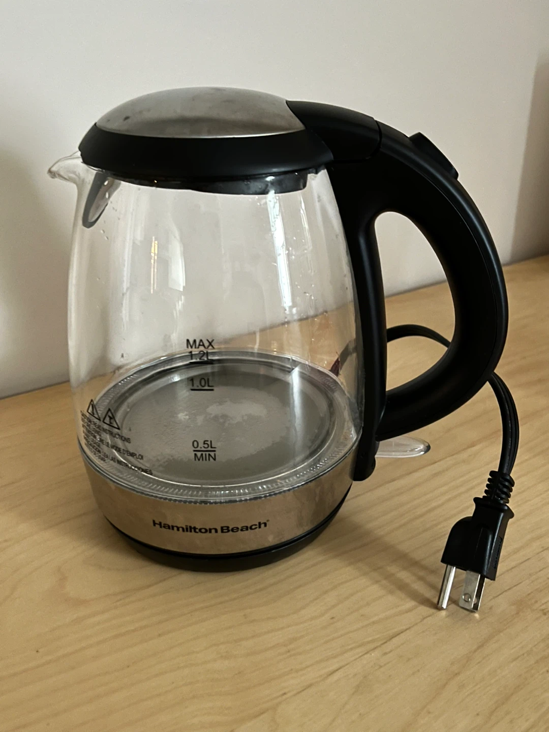 Hamilton Beach Glass Electric Kettle 1.2L