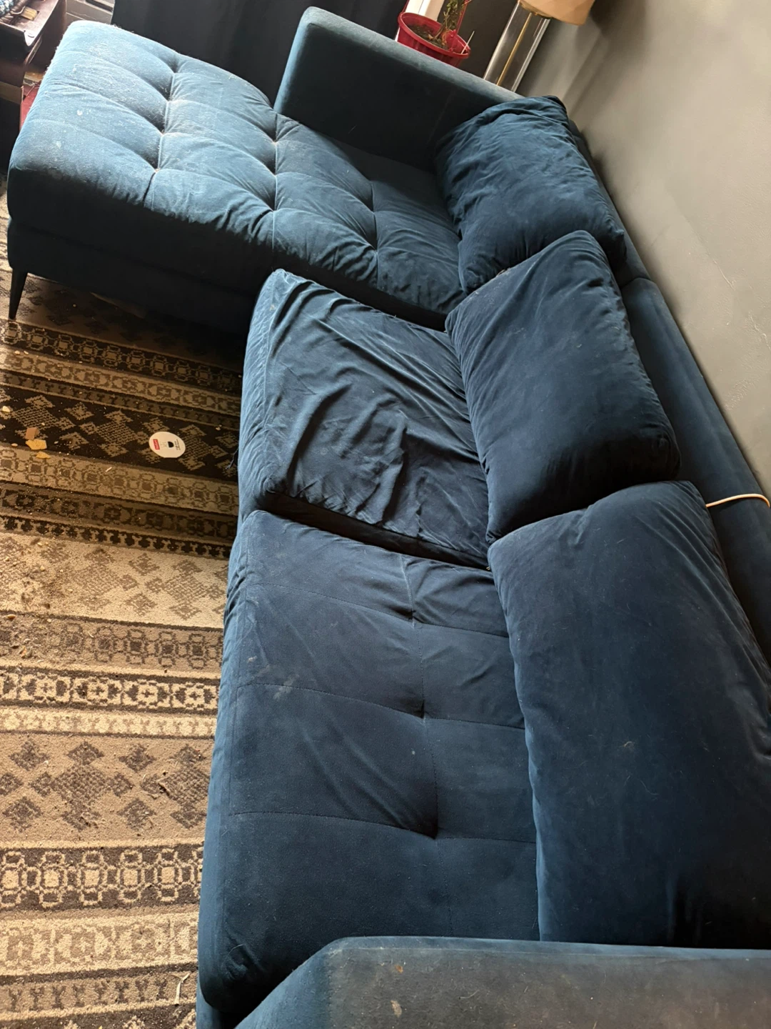 Blue Sectional Sofa