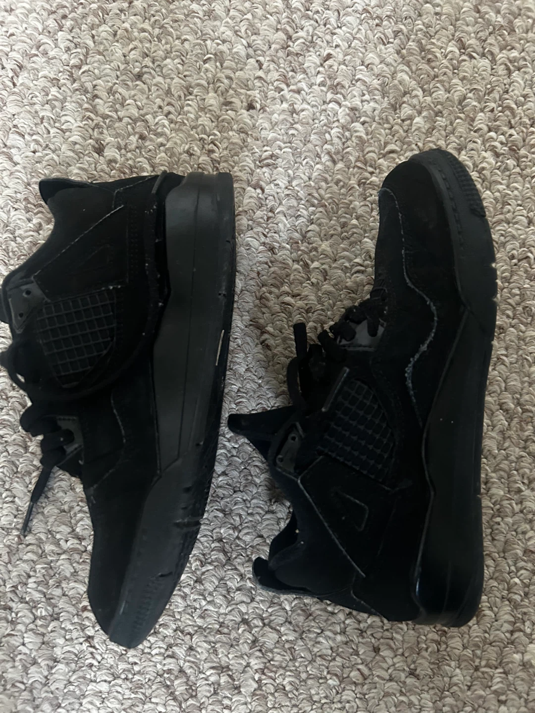 Jordan 4 "Black Cat" Shoes 2Y - photo 3