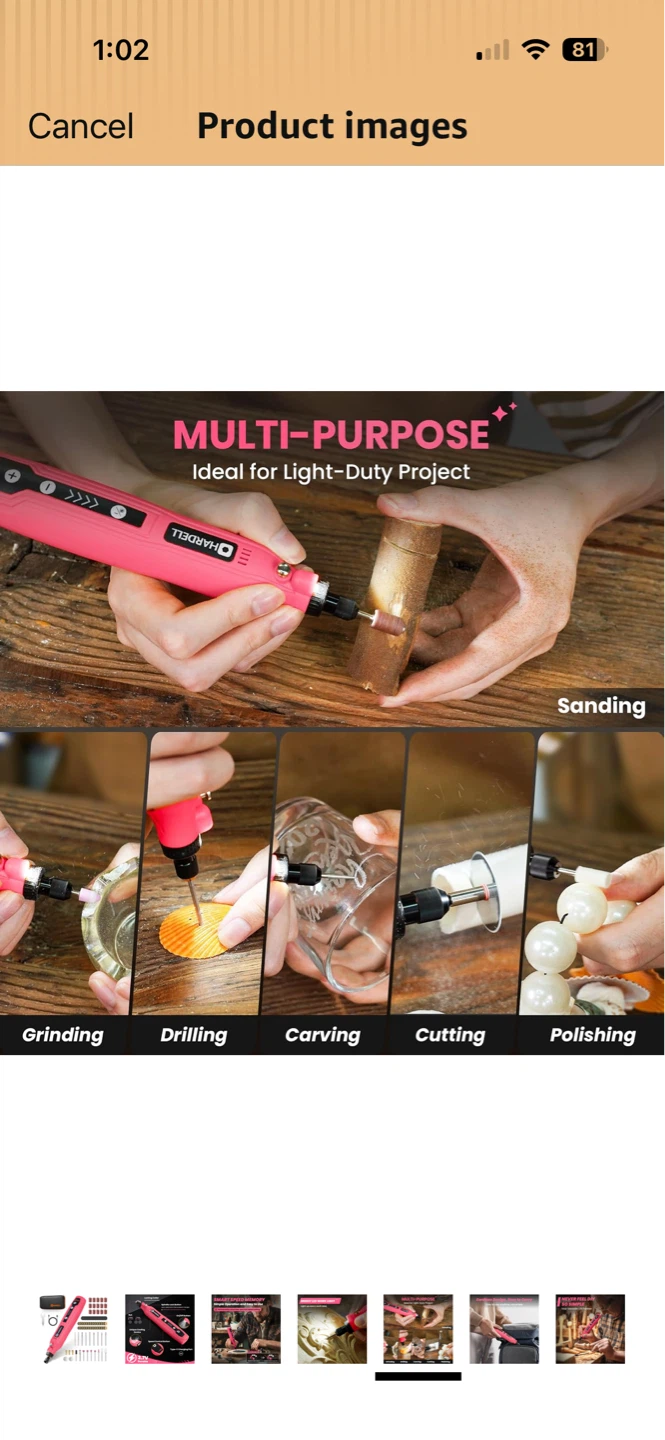 HARDEL Cordless Rotary Tool Kit - photo 4