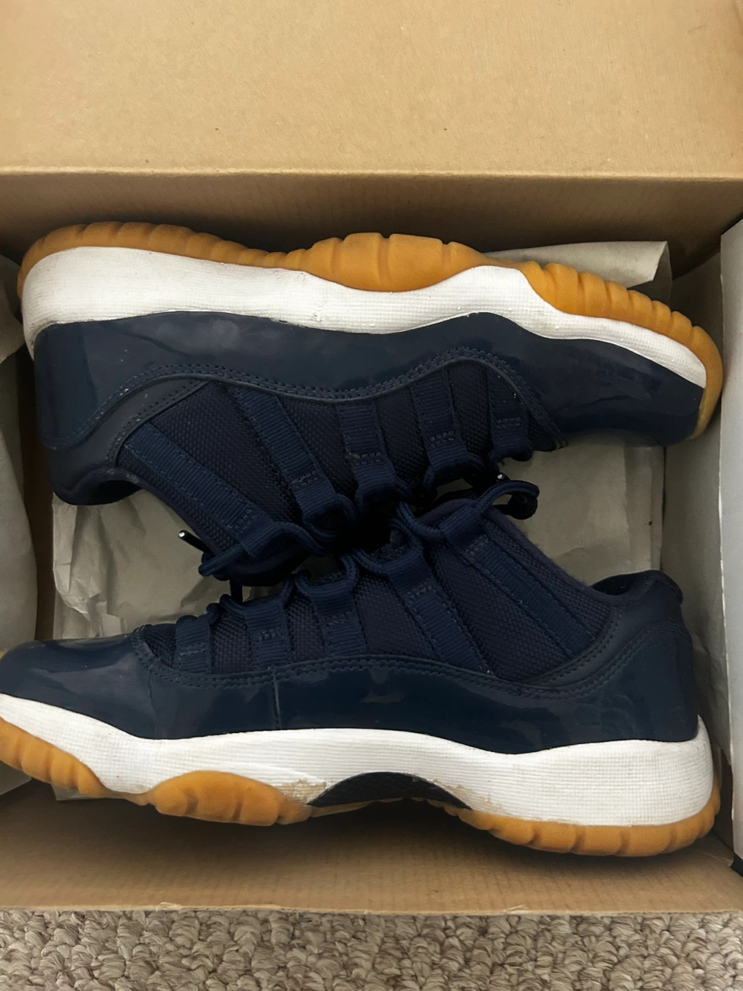 Nike Air Jordan 11 Low Navy Gum 4Y Kids