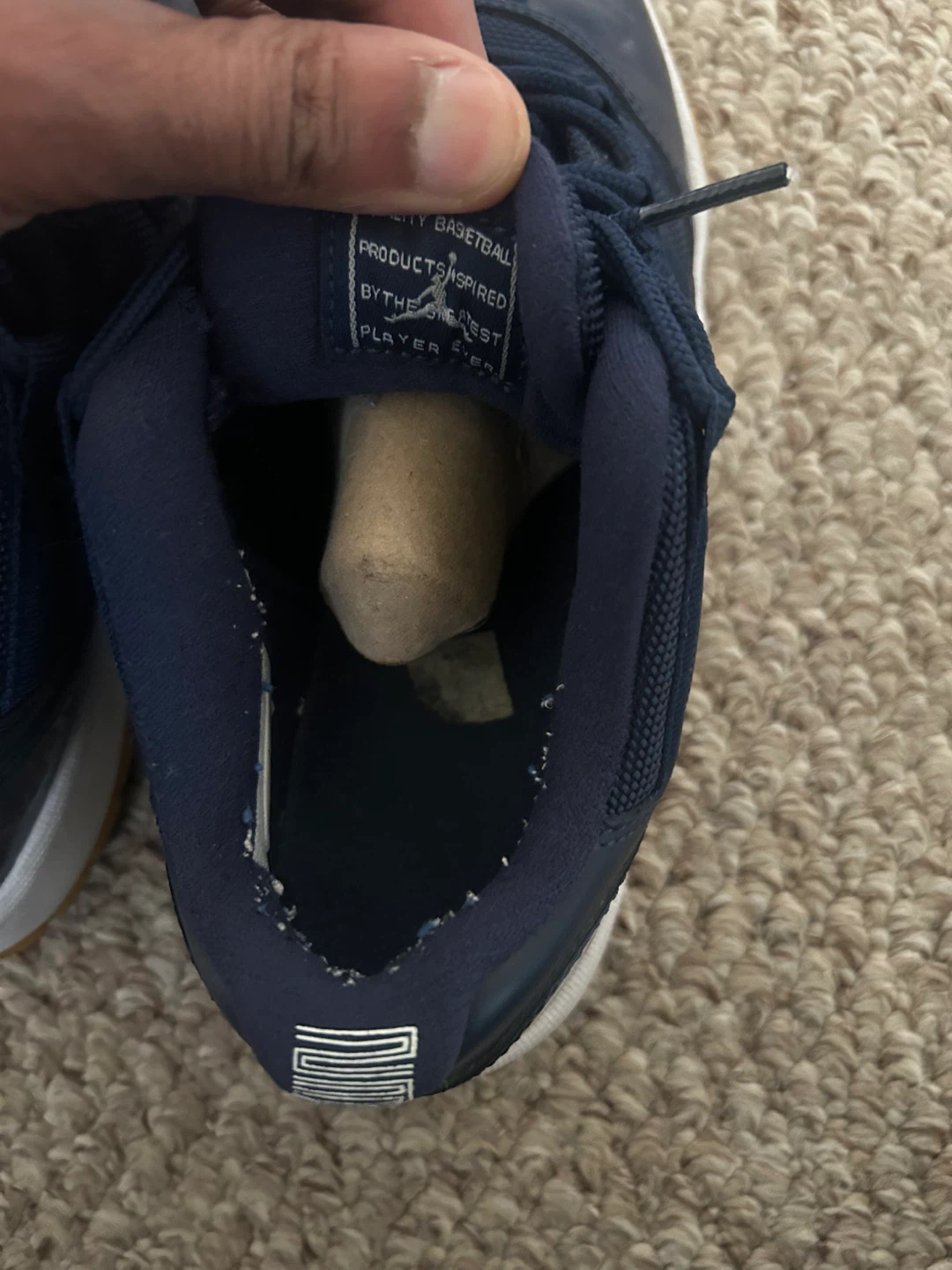 Nike Air Jordan 11 Low Navy Gum 4Y Kids - photo 4