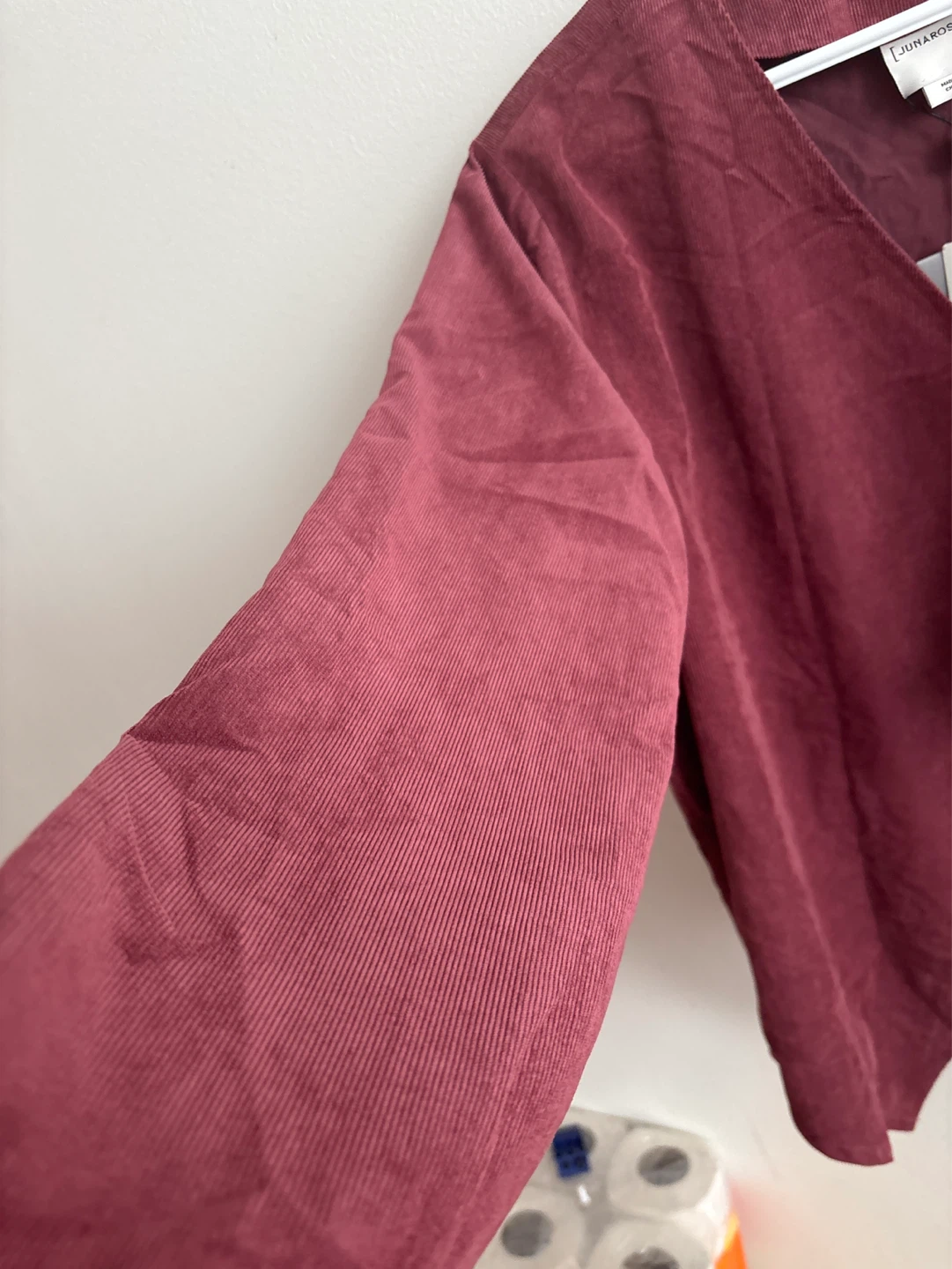 JUNAROSE Cardigan - Burgundy Corduroy - photo 2