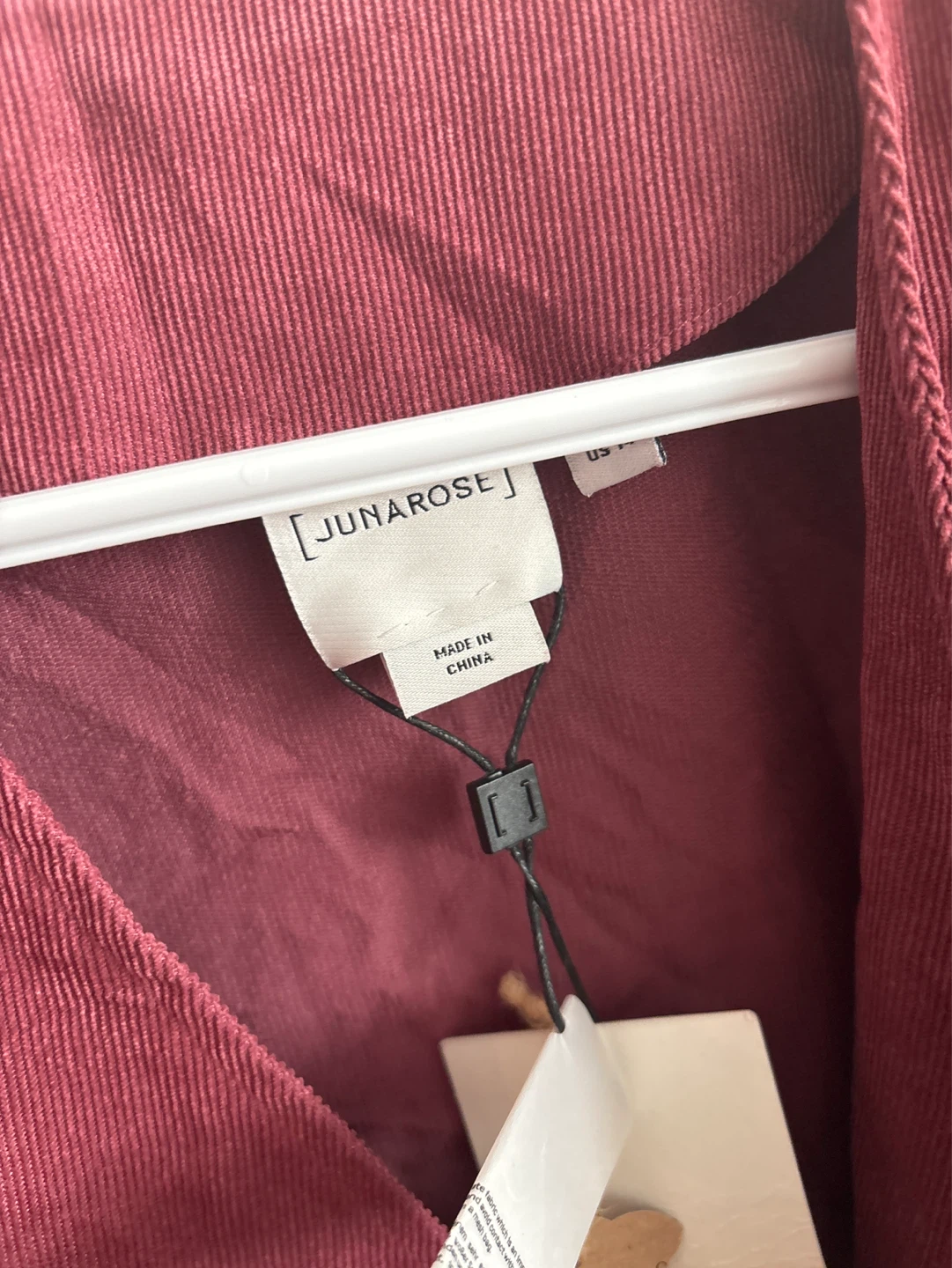 JUNAROSE Cardigan - Burgundy Corduroy - photo 4