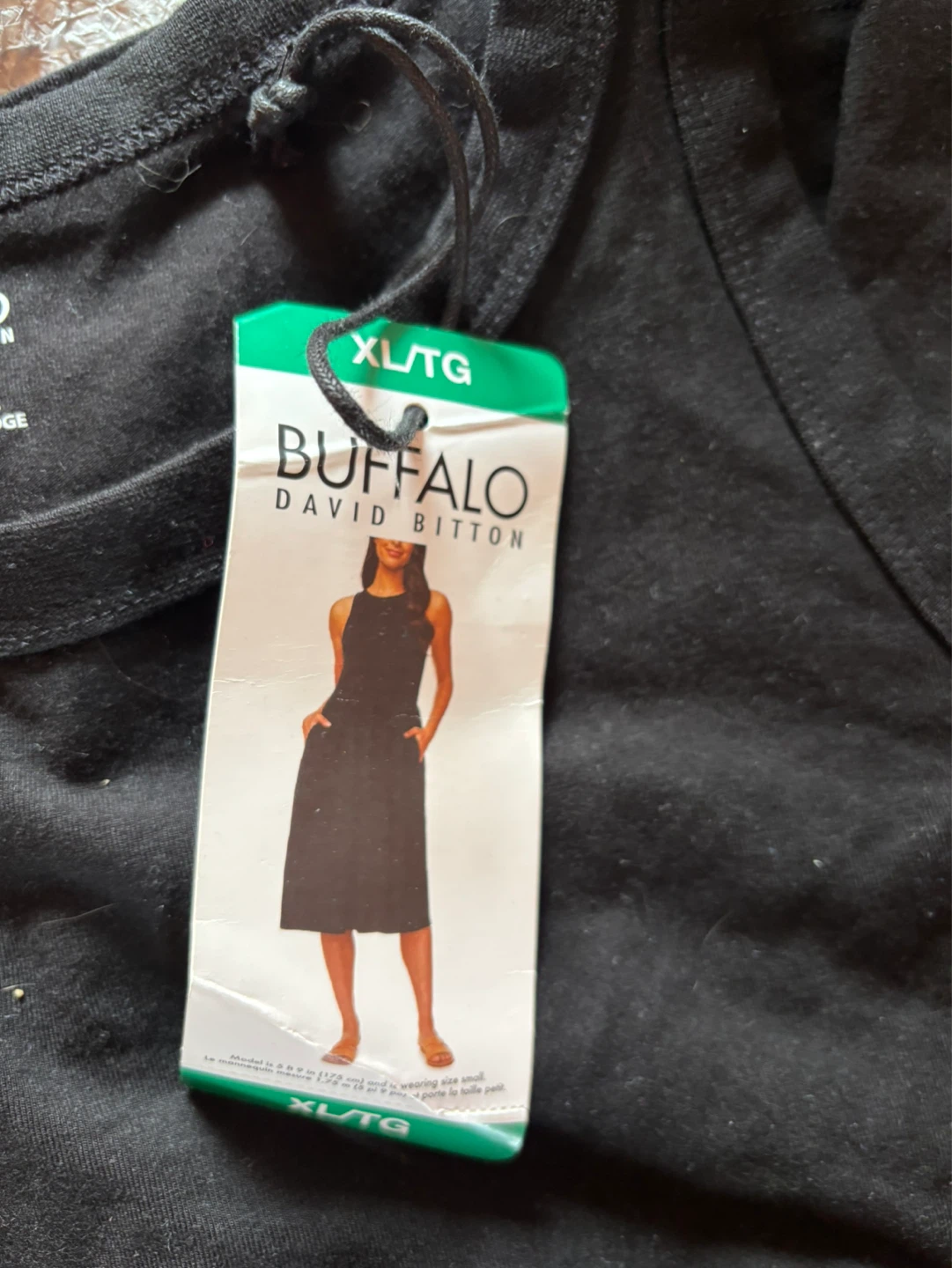 Buffalo David Bitton Sleeveless Black Dress with Pockets XL/TG - photo 2