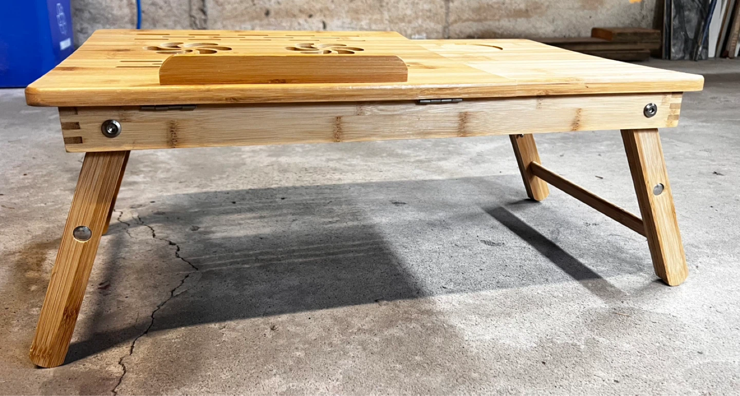 Hankey Bamboo Laptop Bed Tray Table - photo 2