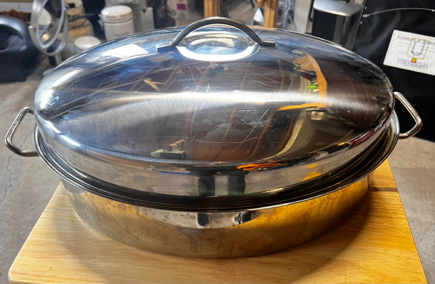 Stainless Steel Roasting Pan with Rack - photo 2