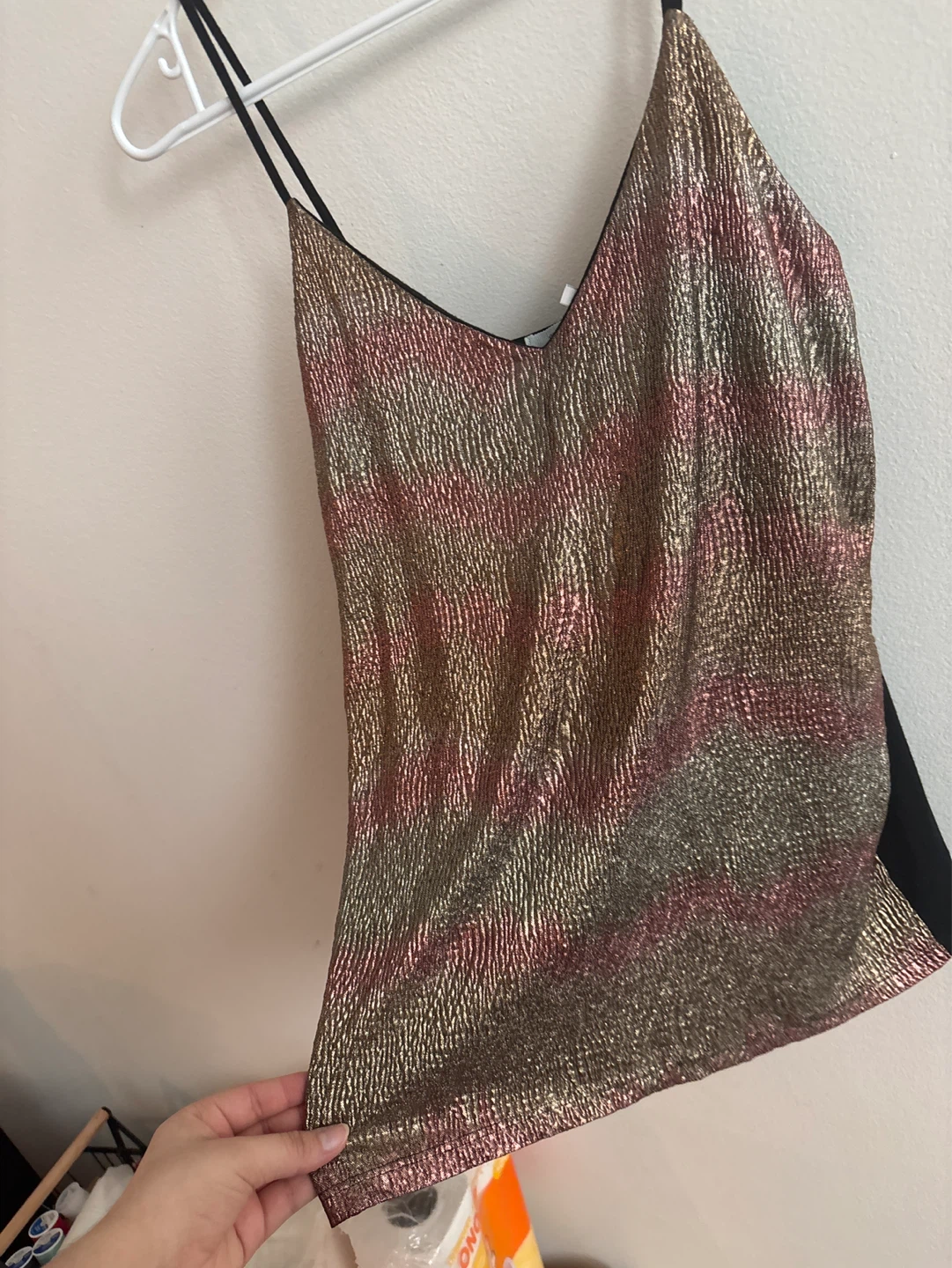 Kimchi Blue Metallic Striped Camisole - Size M - photo 2
