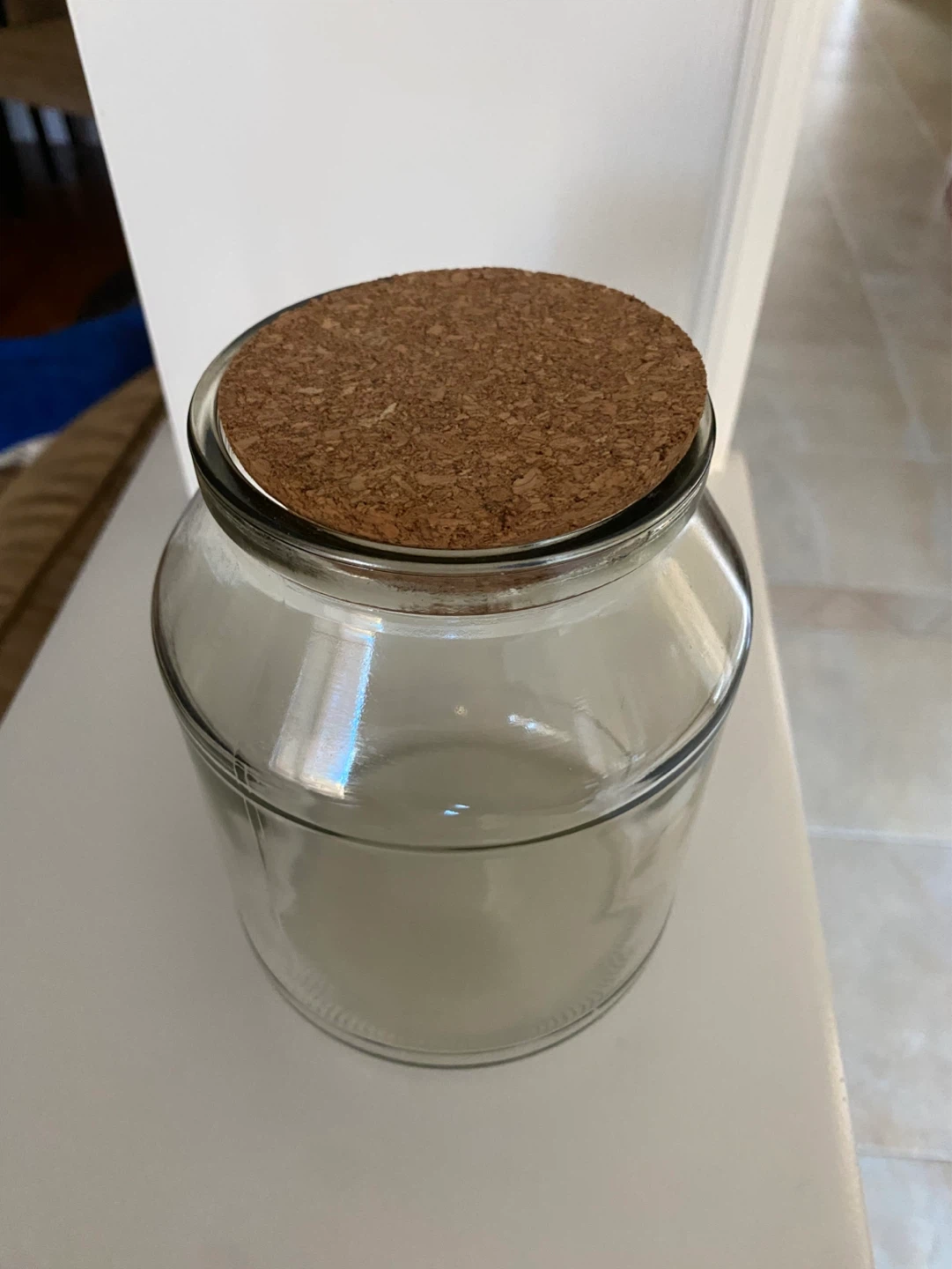 Glass Jar with Cork Lid
