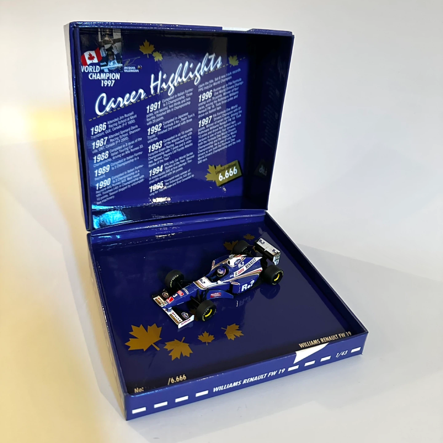 Minichamps Williams Renault FW19 Jacques Villeneuve 1:43 - photo 2