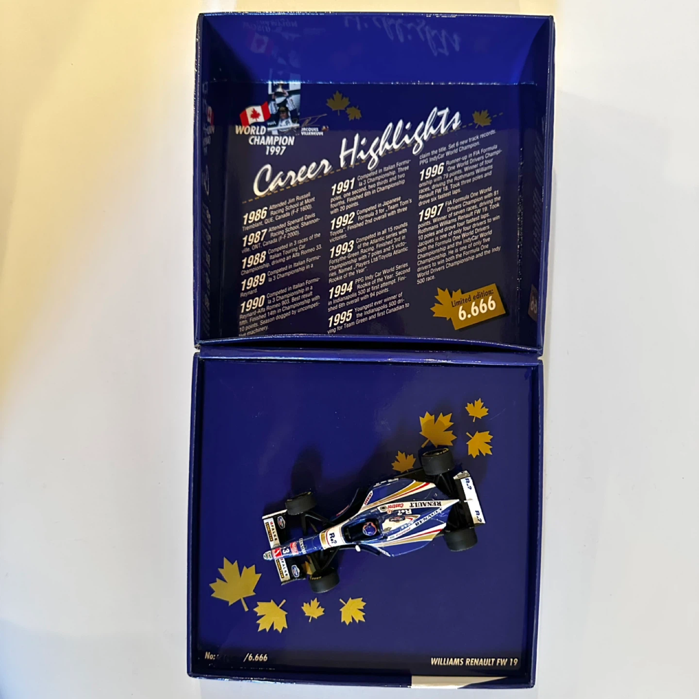 Minichamps Williams Renault FW19 Jacques Villeneuve 1:43 - photo 4