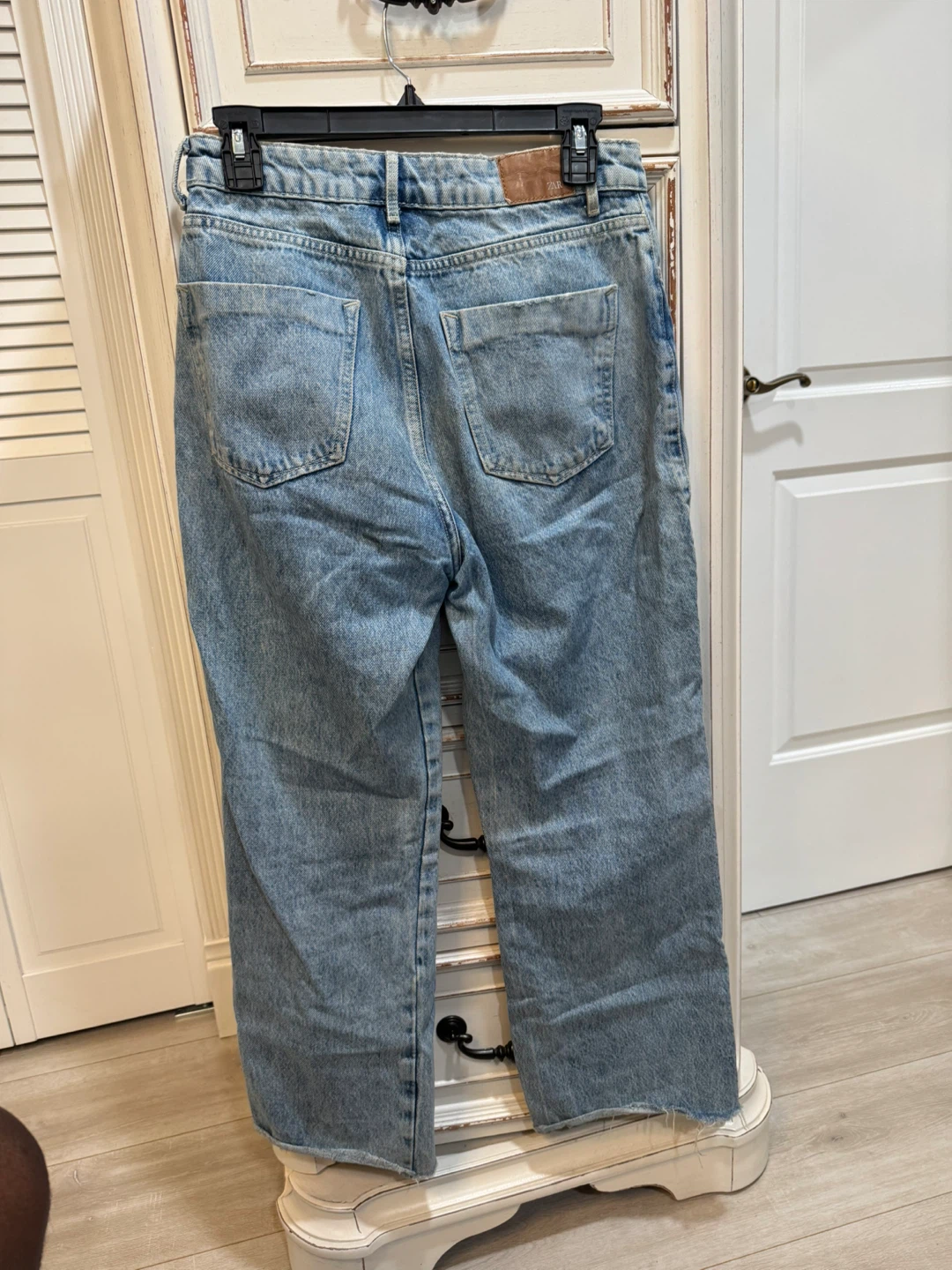Zara Women Light Wash Wide Leg Jeans - photo 5
